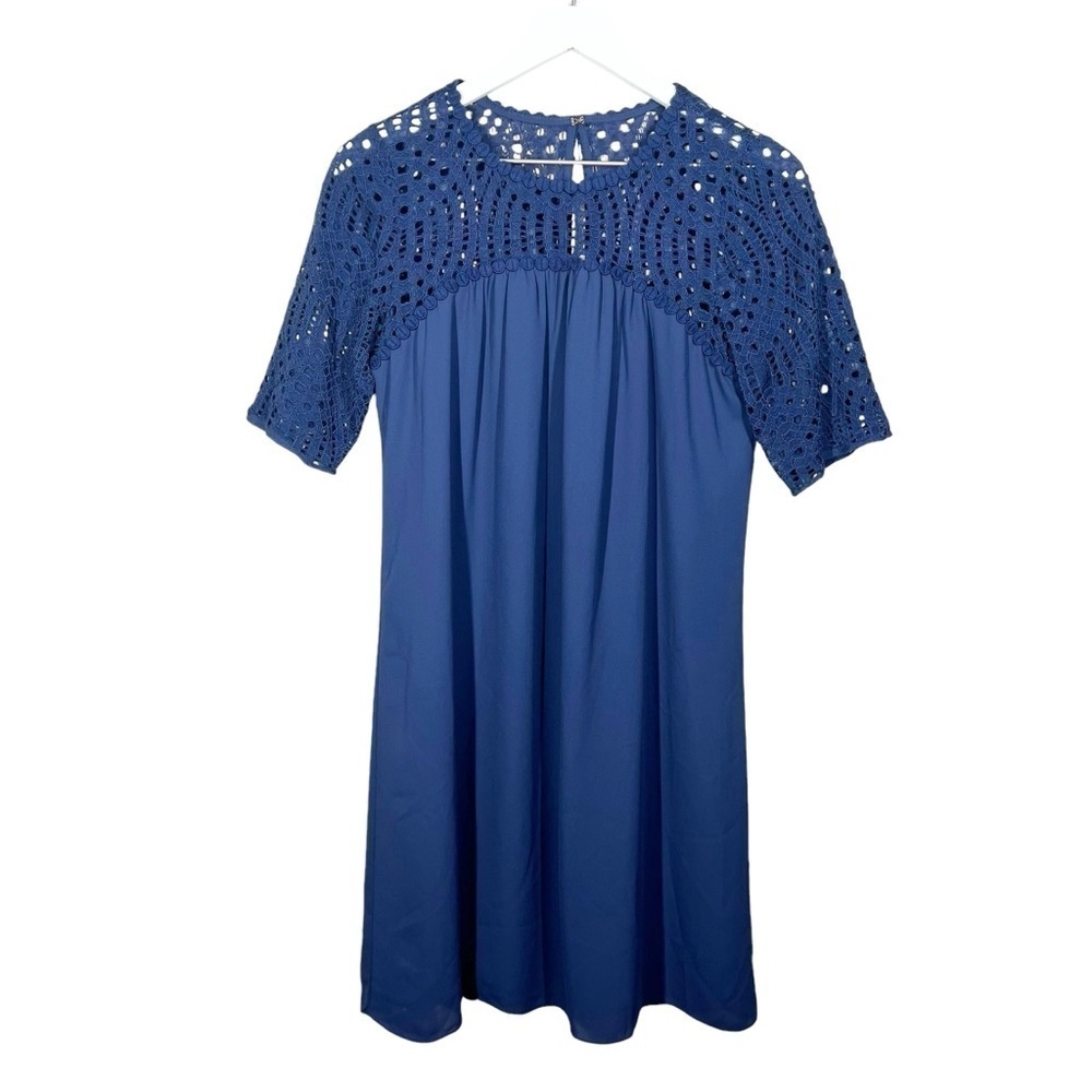 Lilly Pulitzer Women’s Navy Blue Lace Shift Dress Size 6